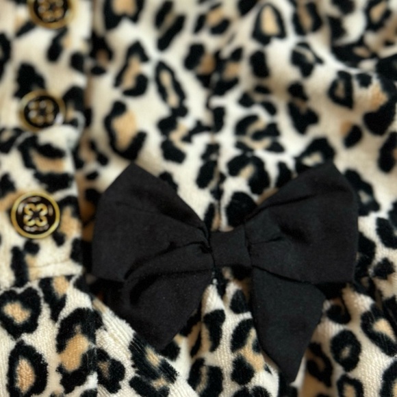 Hartstrings Baby Girl Velour Animal Print Jacket, Size 6-9 Months - Picture 7 of 11